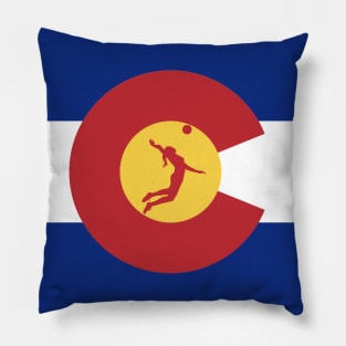 Colorado Volleyball Flag Pillow