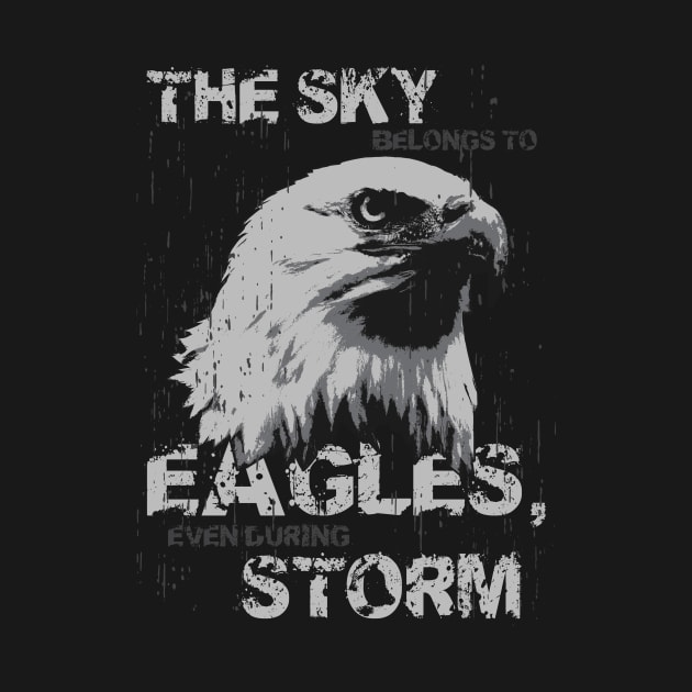 Eagle With A Cool Saying - Lettering by Hariolf´s Mega Store