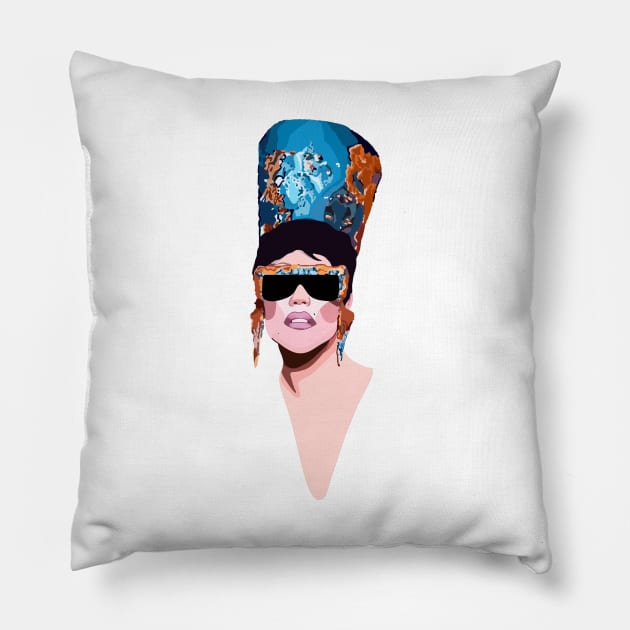 Thorgy Thor - White Pillow by KaiVerroDesigns