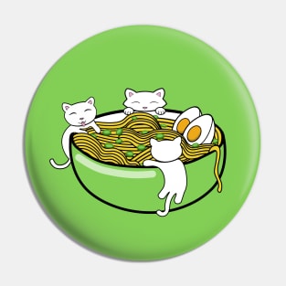 Tasty ramen noodle soup in a green bowl Pin