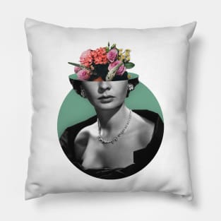 Jean Simmons Floral Pillow