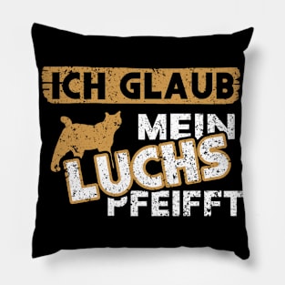 Luchs Vintage Retro Design Fan Katze Art Rotluchs Pillow