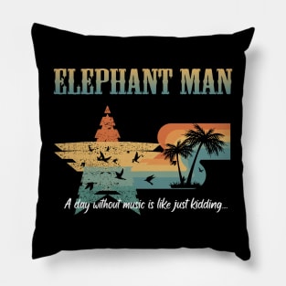 ELEPHANT MAN MERCH VTG Pillow