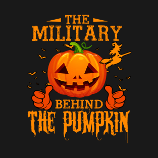 Mens The CHEF Behind The Pumpkin T shirt Funny Halloween T Shirt_MILITARY T-Shirt