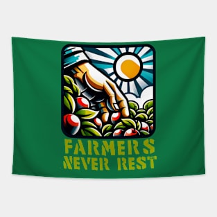 Farmers never rest Tapestry