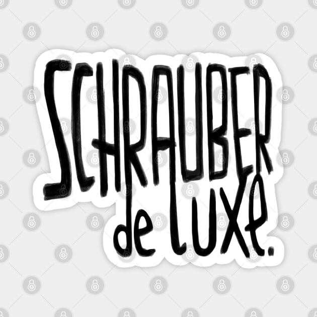 Schrauber de luxe, German, Mechanic, Mechaniker Magnet by badlydrawnbabe