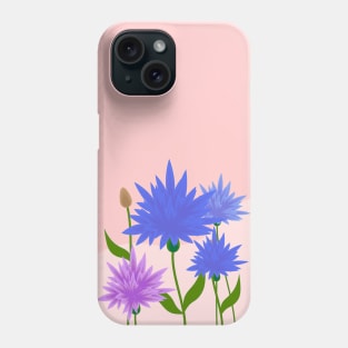 Cornflower blooms Phone Case