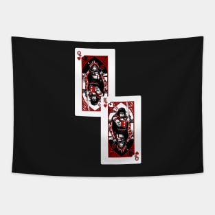 Queen and King of Hearts Tapestry