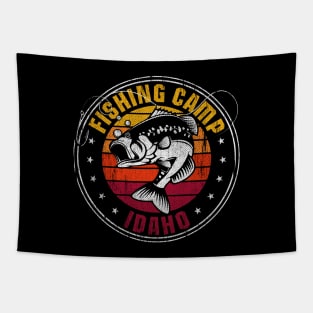 Fishing Camp Idaho summer vacation 2021 gifts Tapestry