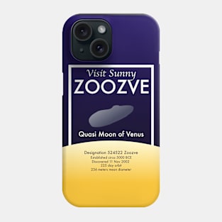 Zoozve solar system travel poster Phone Case