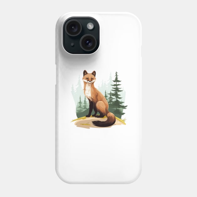 Pine Marten Phone Case by zooleisurelife