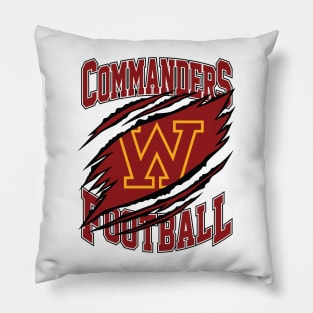 Washington Commanders Football Pillow