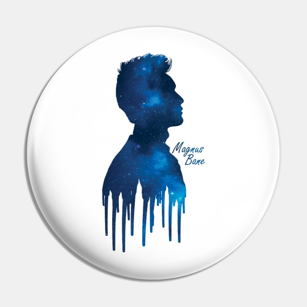 Shadowhunters / The Mortal Instruments- Magnus Bane / Harry Shum Jr dripping silhouette (blue galaxy) - Warlock - Malec - Clary, Alec, Jace, Izzy Pin by Vane22april