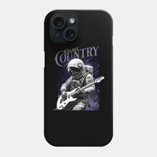 Cosmic Country Astronaut Guitar Space Phone Case