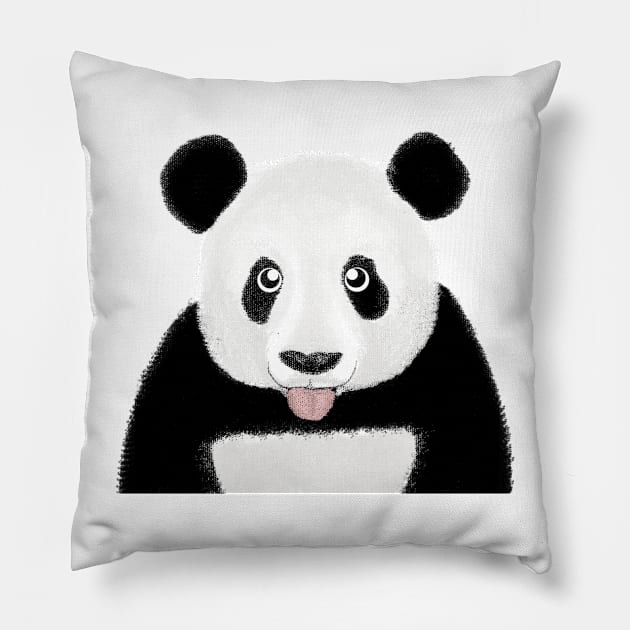 Cute Panda Pillow by Barruf