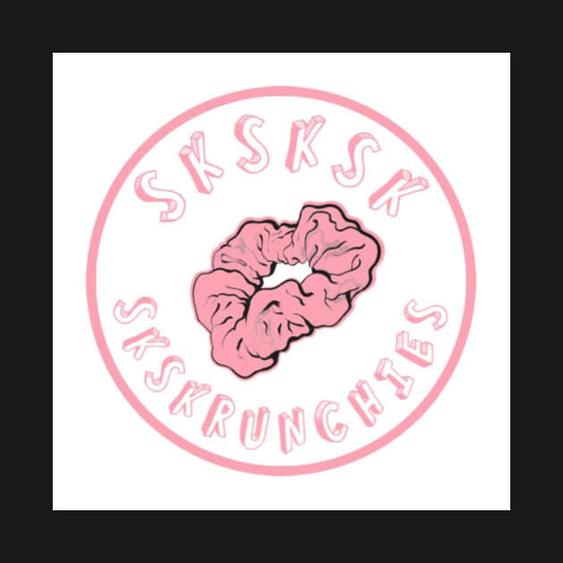 SKSKSK Scrunchie Sticker VSCOGRL Visco Girl Pink Pastel Gifts for Girls by gillys