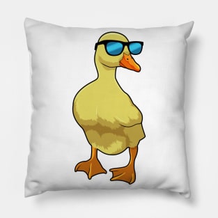 Duck with Sunglasses Pillow