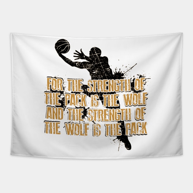 basketball quote Tapestry by fabecco