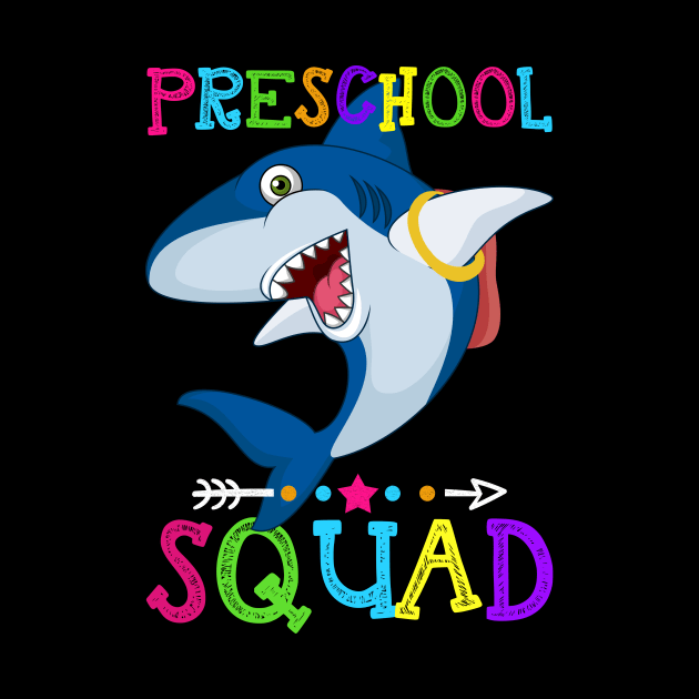 Shark Team Preschool Squad Teacher Back To School by kateeleone97023