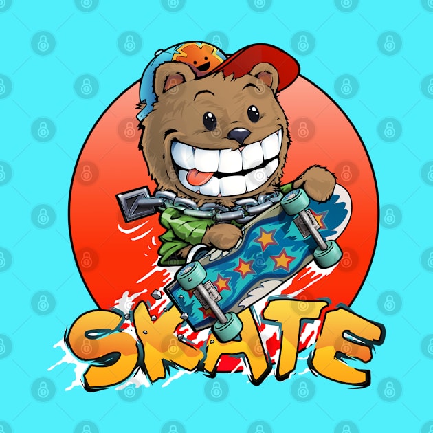 Skate bear by ArtificialPrimate