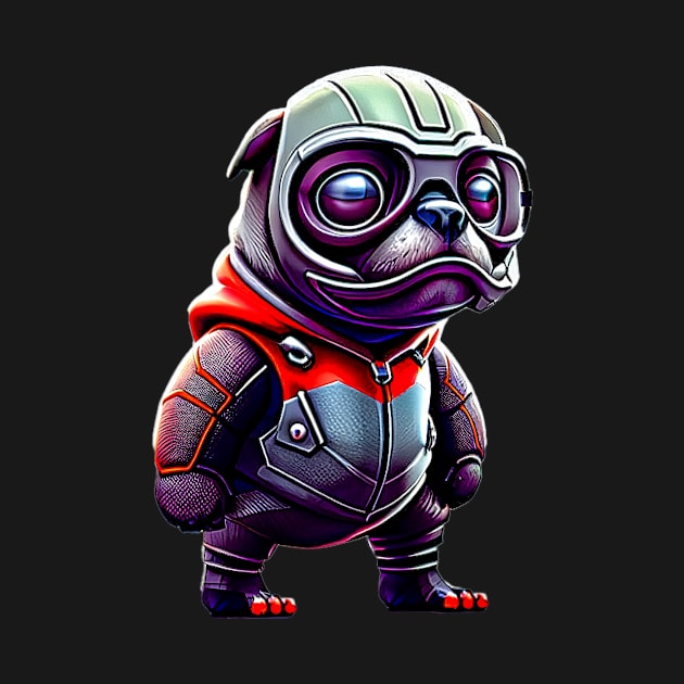 Cute Pug in Insect Costume - Adorable Pug Dressed up as Ant Hero by fur-niche