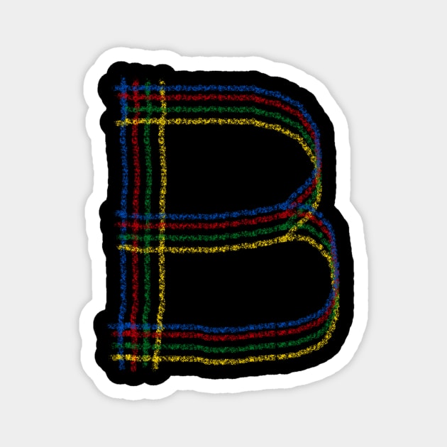 The letter B! Magnet by spinlifeapparel