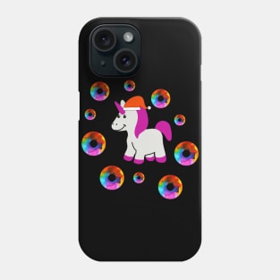 Christmas Unicorn and Rainbow Donuts Phone Case