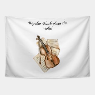 Regulus Black Plays the Violin Tapestry