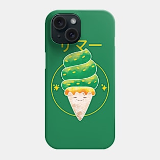 Green Tea Matcha Kawaii Ice cream Phone Case