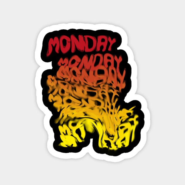 Monday Stress Design Magnet by Raimondi