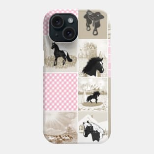 Horse Lovers Patchwork Pattern Phone Case