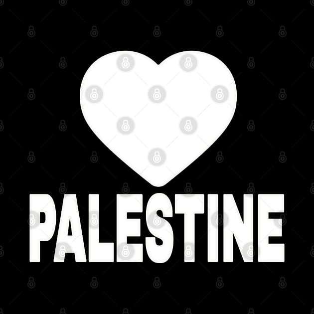 🤍 PALESTINE - White - Front by SubversiveWare