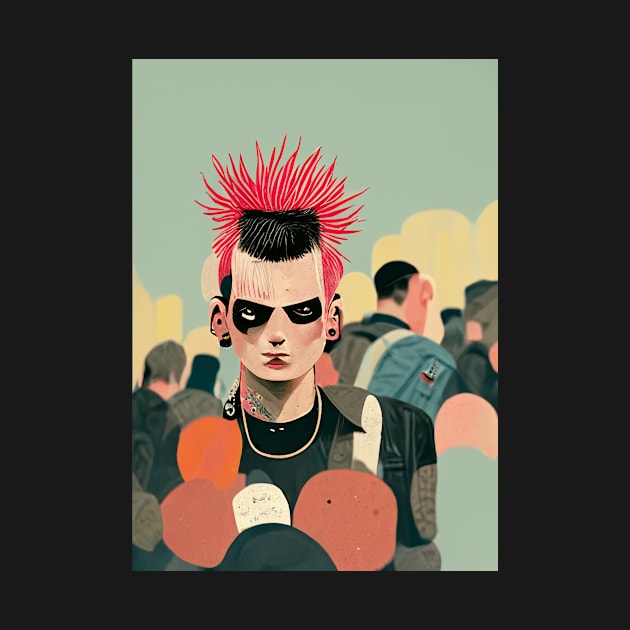 Punk Portrait by deificusArt