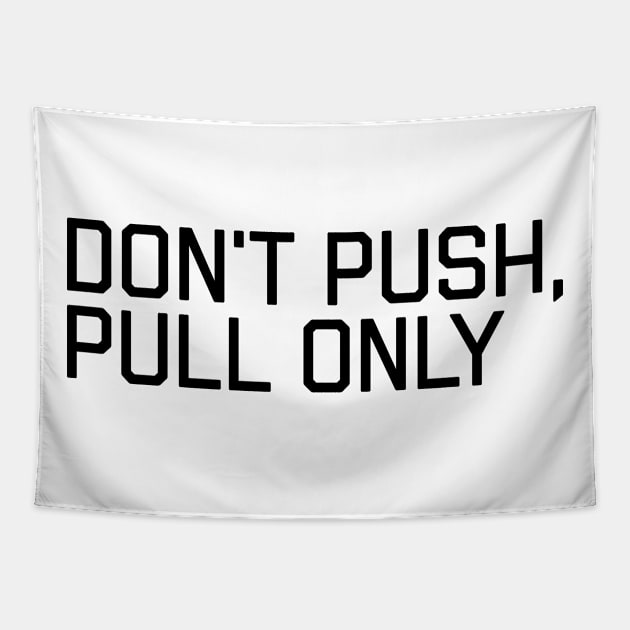 Don't Push Only Pull - Funny Programming Quote Tapestry by stokedstore