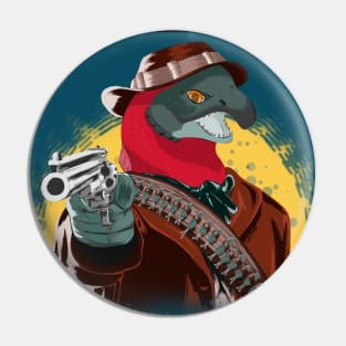 Red Dead Salmon Pin