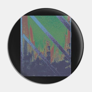 Inverted Coloured Cityscape through Window Pin