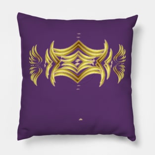 gold Shapes beautyful art Design. Pillow