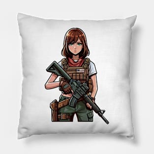 Tactical Girl Pillow