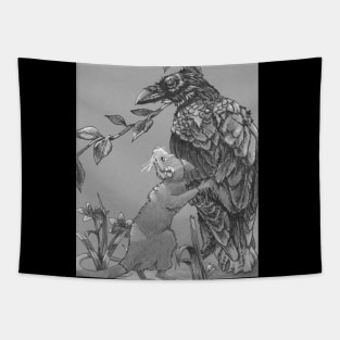 Raven Corvid Dragoon Tapestry