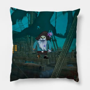 Scary ghost pirate Pillow