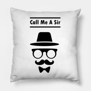 Call Me A Sir Mustache Ideology Handlebar Moustache Luttrell Anjunadeep Pillow