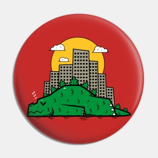 Lazy Kaiju Pin