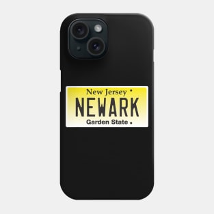 Newark New Jersey license plate t shirt gift Phone Case