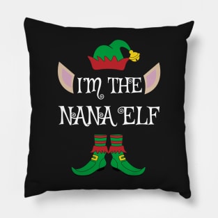 I'm The Nana Christmas Elf Pillow