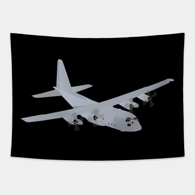 Air Force C-130 Hercules Tapestry by NorseTech