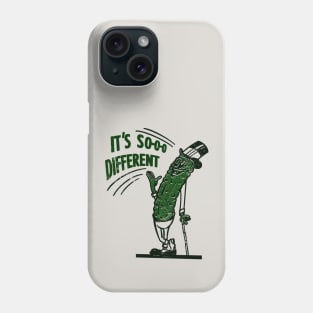 Vintage Its So Different Pickle Advert Phone Case