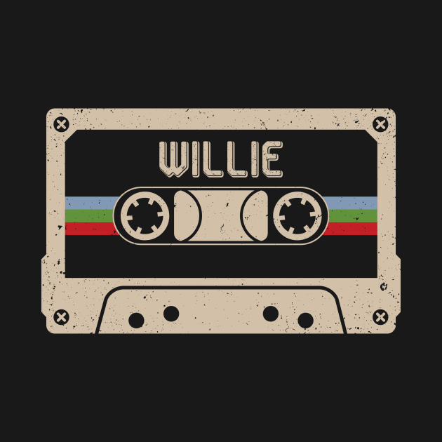 Willie Vintage Cassette Tape by Horton Cyborgrobot