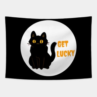 Halloween Black Cat Tapestry