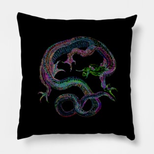 LUCKY DRAGON - NEON Pillow