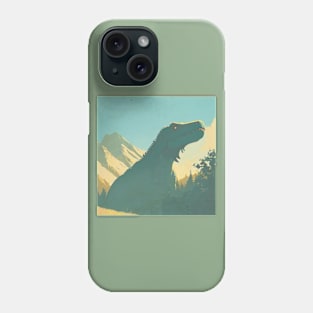 Retro Vintage Dinosaur T-Rex in Color Phone Case